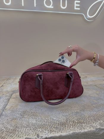 Borsa Mini Boston - Bordeaux